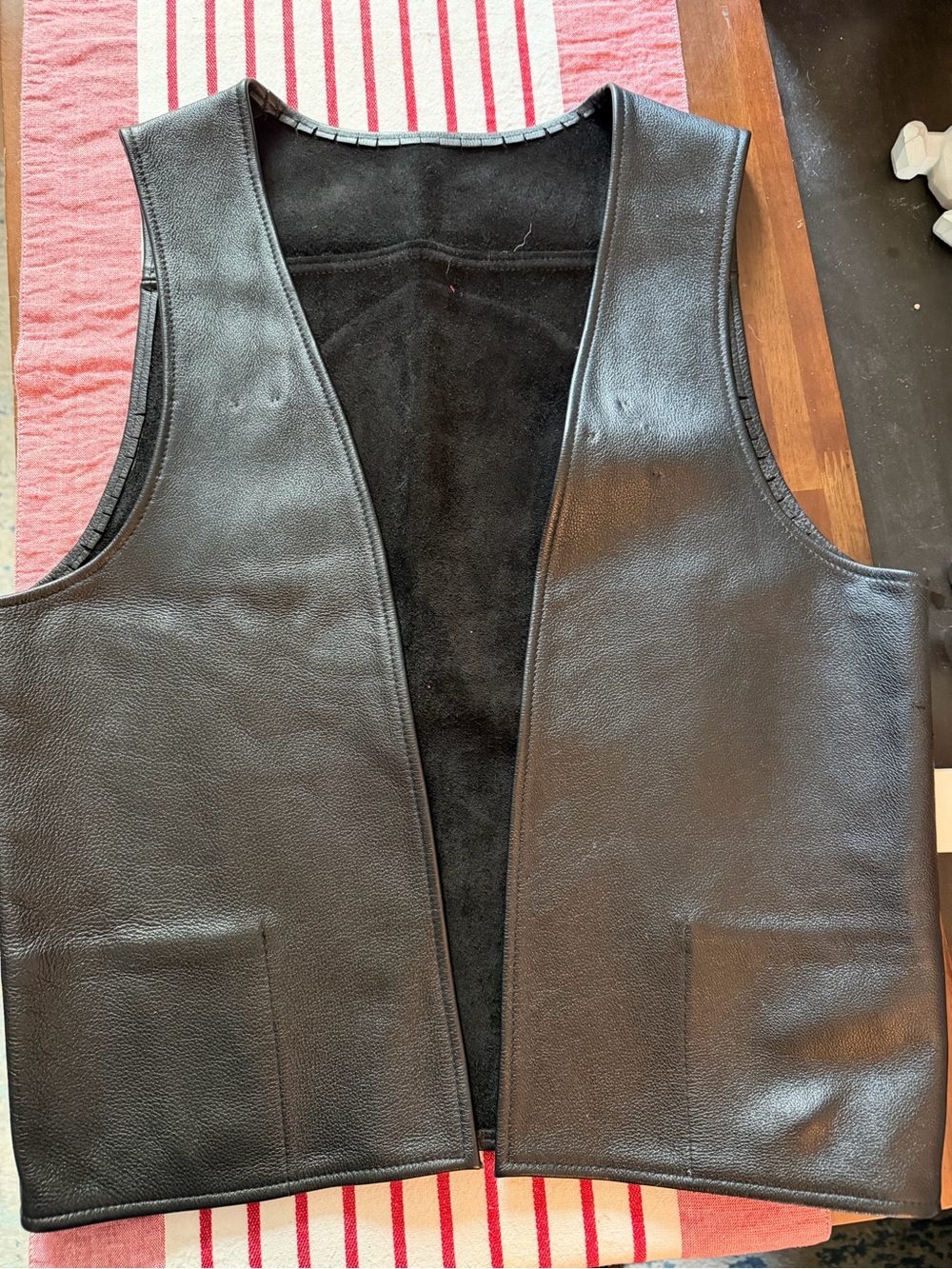 Northbound Leather Black Leather Vest - Classic Men's Vest